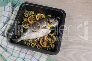 Baked Fish (Dorado)