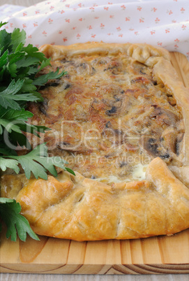 mushroom tart