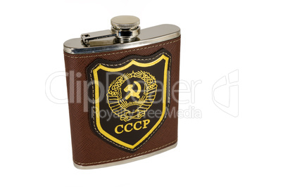 flask with emblem of the USSR