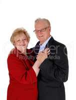 Portrait of smiling senior couple.