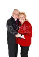 Lovely senior couple hugging.