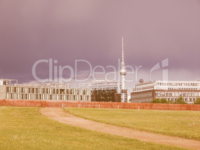 TV Tower Berlin vintage