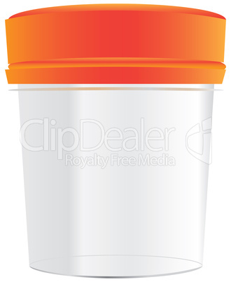 Plastic cup with a tight cover