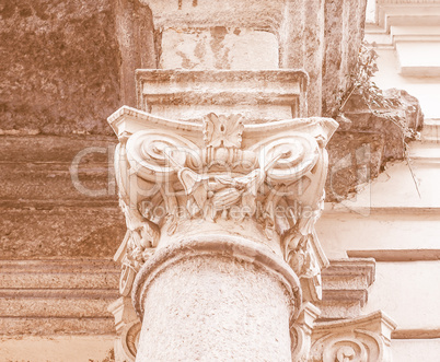 Ionic capital vintage