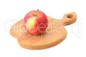 apple on cutting board