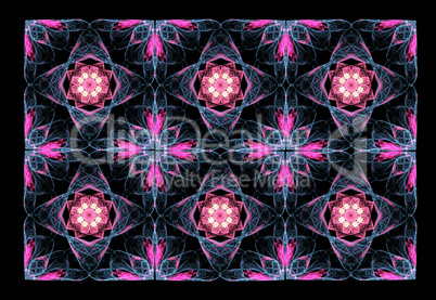 Fractal image : beautiful pattern on a dark background.