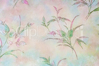 Background image of flowers in pastel colours.