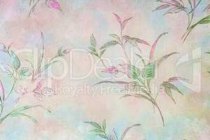 Background image of flowers in pastel colours.