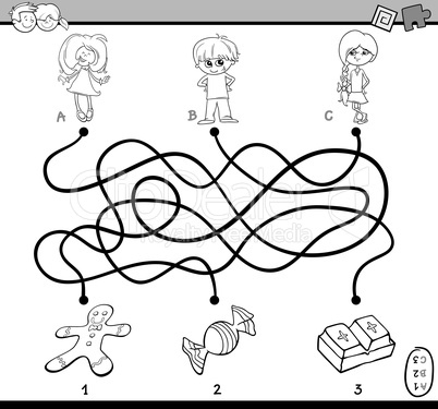 maze puzzle coloring page