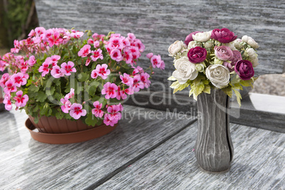 Flowers for grave decoration