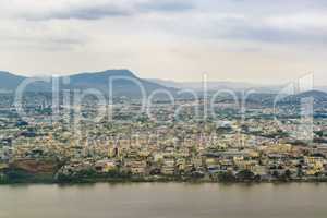 Aerial View of Guayaquil from Window Plane