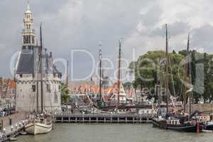 Hauptturm,Hoofdtoren,Hafen von Hoorn, Niederlande