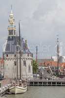 Hauptturm,Hoofdtoren,Hafen von Hoorn, Niederlande