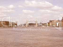 Tower Bridge, London vintage