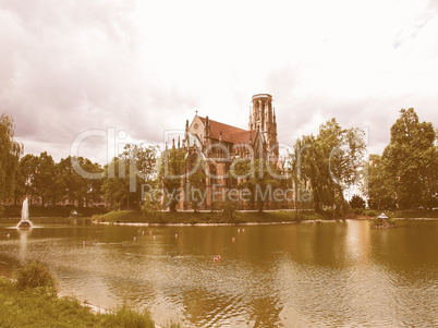 Johanneskirche Church, Stuttgart vintage