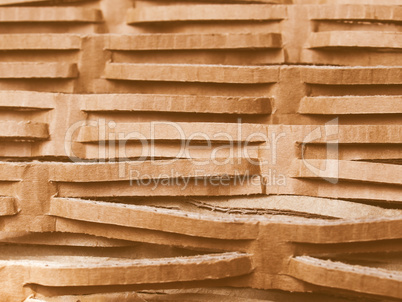 Corrugated cardboard vintage