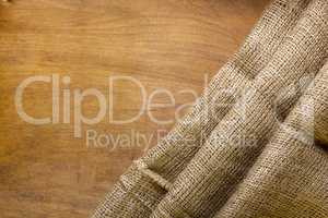 Background made of old sackcloth