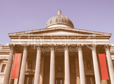 National Gallery in London vintage