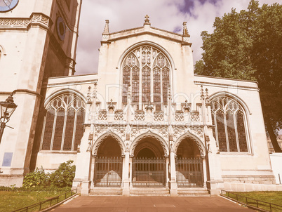 Retro looking St Margaret Church in London