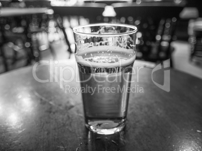 Black and white Ale beer