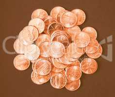 Dollar coins 1 cent wheat penny vintage