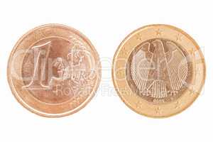One Euro coin vintage