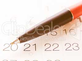 Calendar vintage