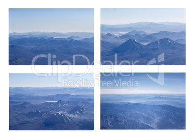 Andes Mountains Aerial View Photo Set