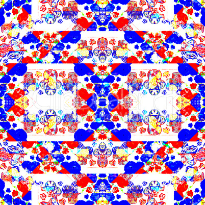 Multicolored Collage Seamless Pattern