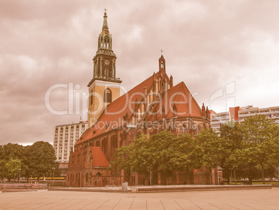 Marienkirche in Berlin vintage