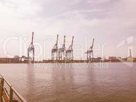 Harbour Genoa Italy vintage