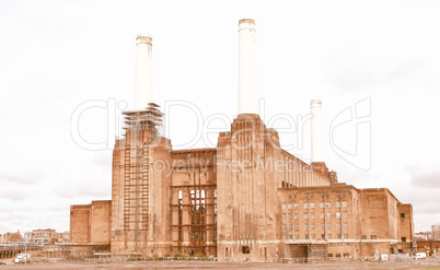 London Battersea powerstation vintage