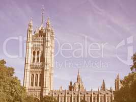 Houses of Parliament vintage