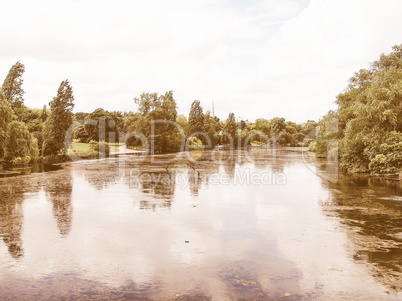 Serpentine lake, London vintage