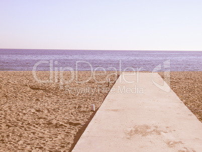 Retro looking Beach picture