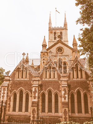 Southwark Cathedral, London vintage