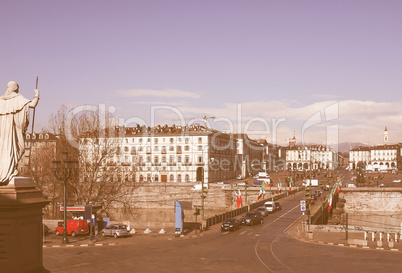 Piazza Vittorio, Turin vintage