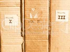 Corrugated cardboard vintage