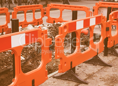 Street barrier vintage