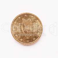 Irish 10 cent coin vintage