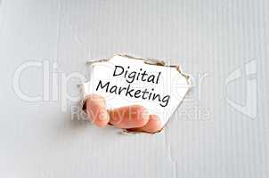 Digital marketing text concept
