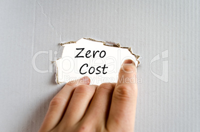 Zero cost text concept