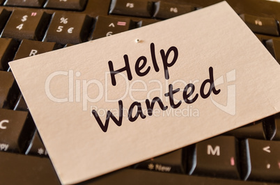 Help wanted text note