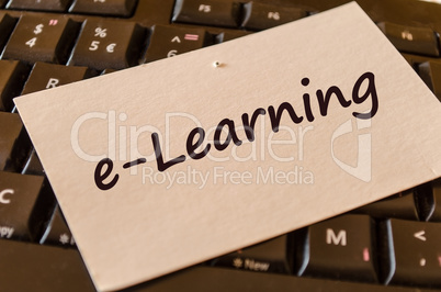e-Learning text note