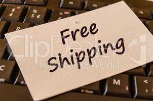 Free shipping text note