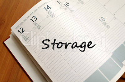 Storage write on notebook