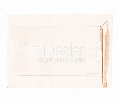 Letter envelope isolated vintage