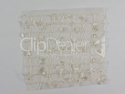White fabric sample