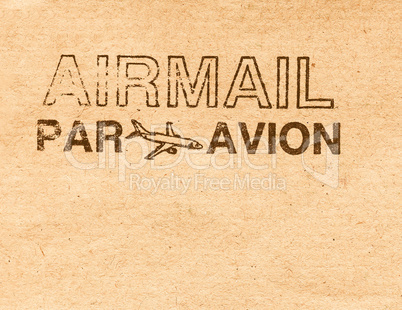 Airmail letter vintage