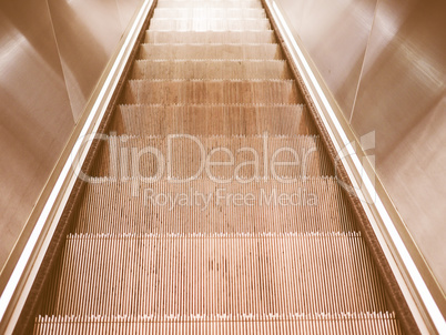 Escalator stair vintage